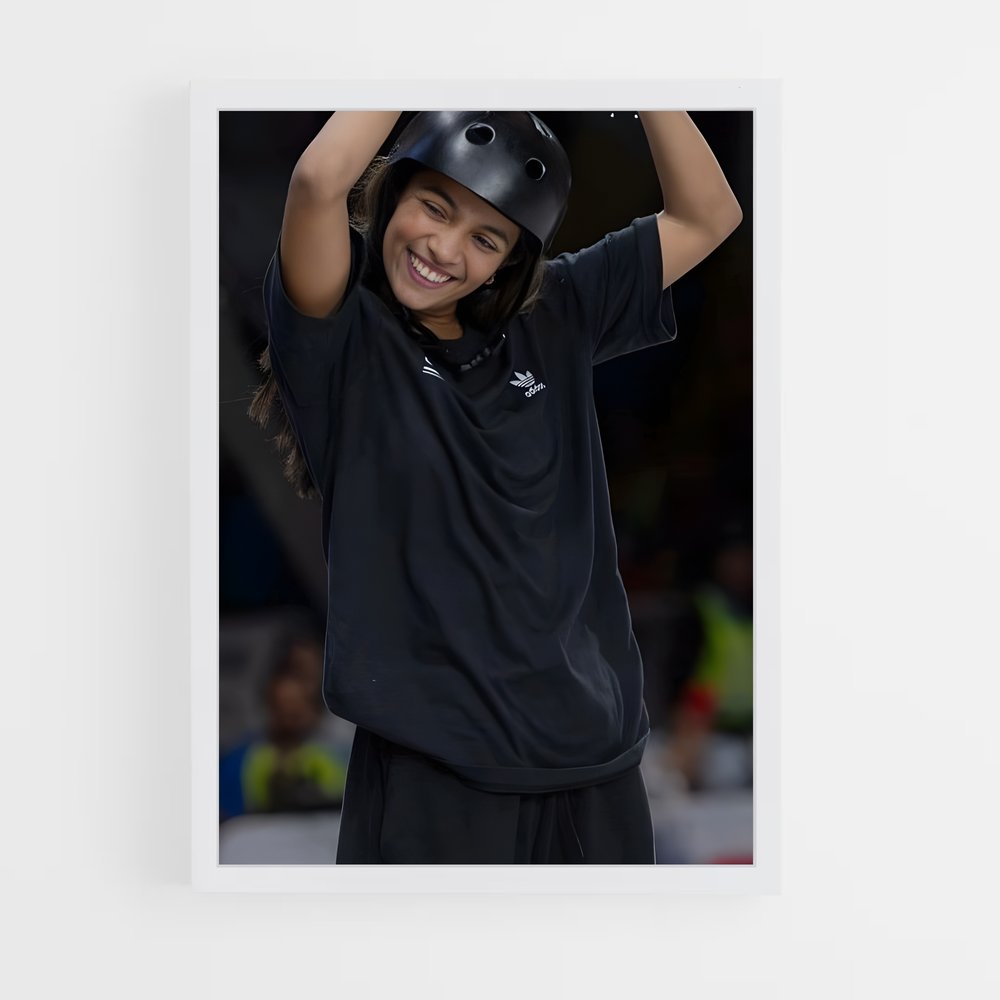 Poster Rayssa de leal – affiche Skateboard (vue 3)